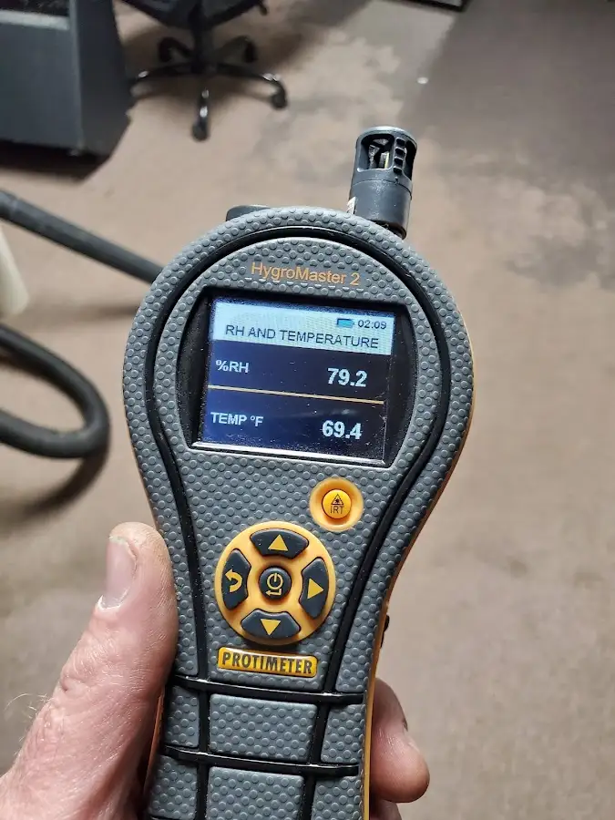 Moisture meter humidity assessment for Fire & Smoke Damage Restoration in Wells